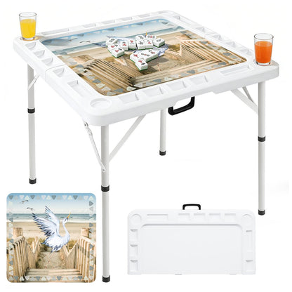 Pelican Landing Mini Mahj Mat And Foldable Mahjong Table - Splash of Color Co.