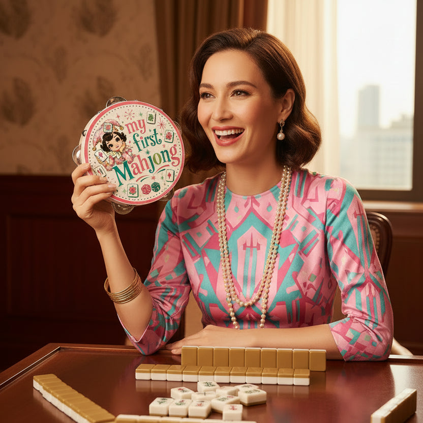 Mahjie The Mascot Mahjong Tambourine, My First Mahjong Win