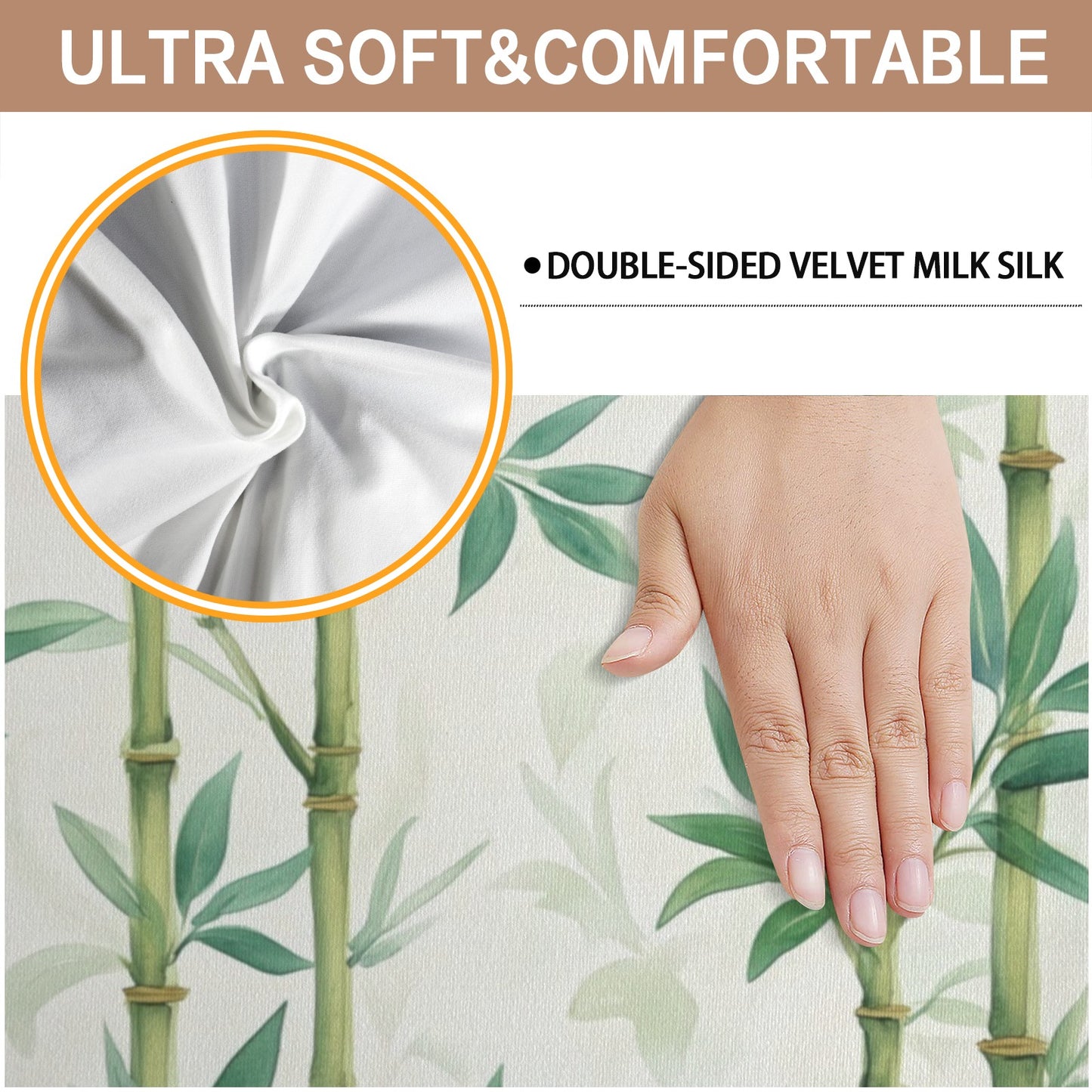 Asian Bamboo Designed Set Of Four Chair Pad Seat Covers - Splash of Color Co.