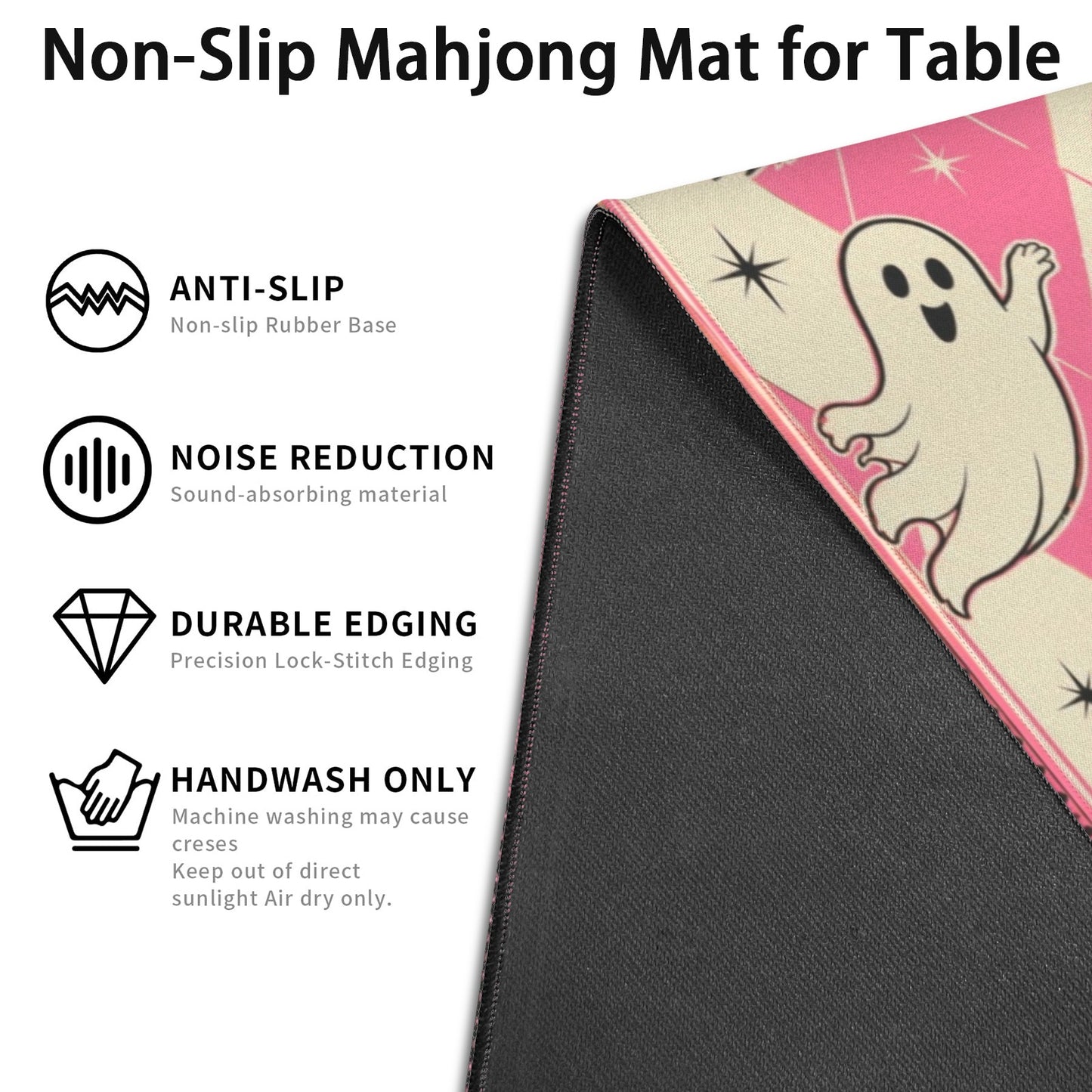 Harlequin Cats And Witches Brew Halloween Mahjong Table Mat 33" x 33"