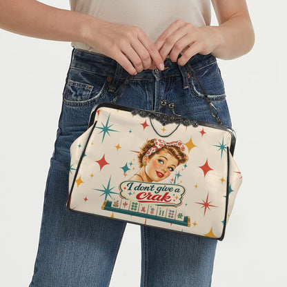 Funny Mahjong Kisslock Nostalgic Purse