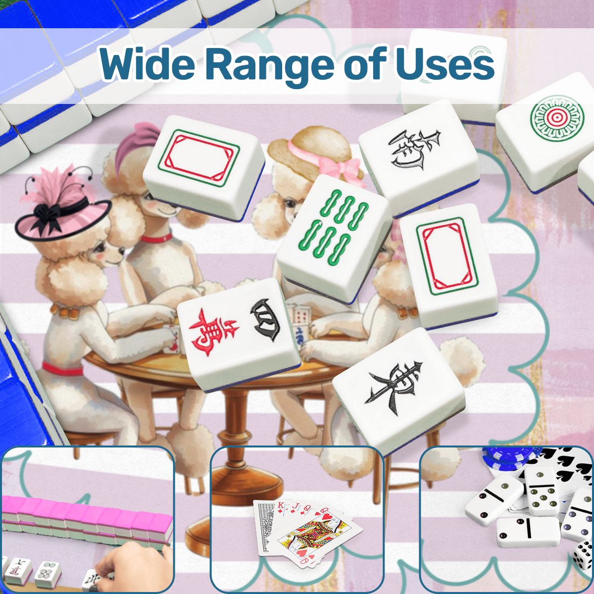 Poodle Play Parlor Mahjong Mat - Splash of Color Co.