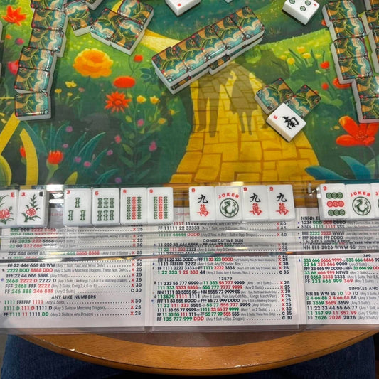 Off To See The Wizard Magical Oz Themed American Mahjong Tiles With Carry Case - Splash Of Mahj And Color Co.