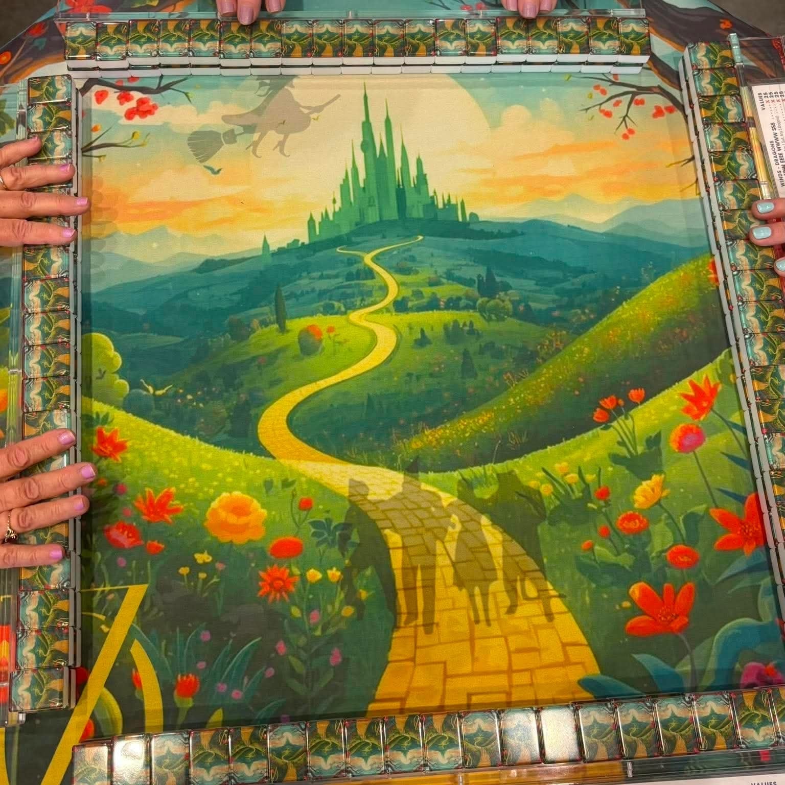 Off To See The Wizard Magical Oz Themed American Mahjong Tiles With Carry Case - Splash Of Mahj And Color Co.