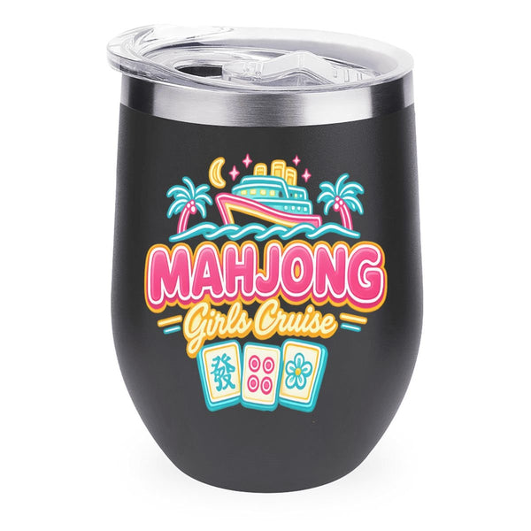 Mahjong Girls Cruise Egg - Shaped Tumbler - Splash of Color Co.