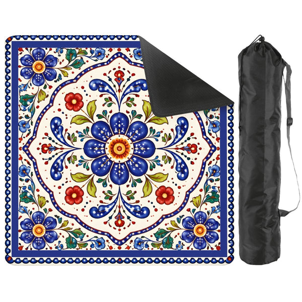 Pottery Porcelain Mini Mahjong Travel Mat - Splash Of Mahj And Color Co.