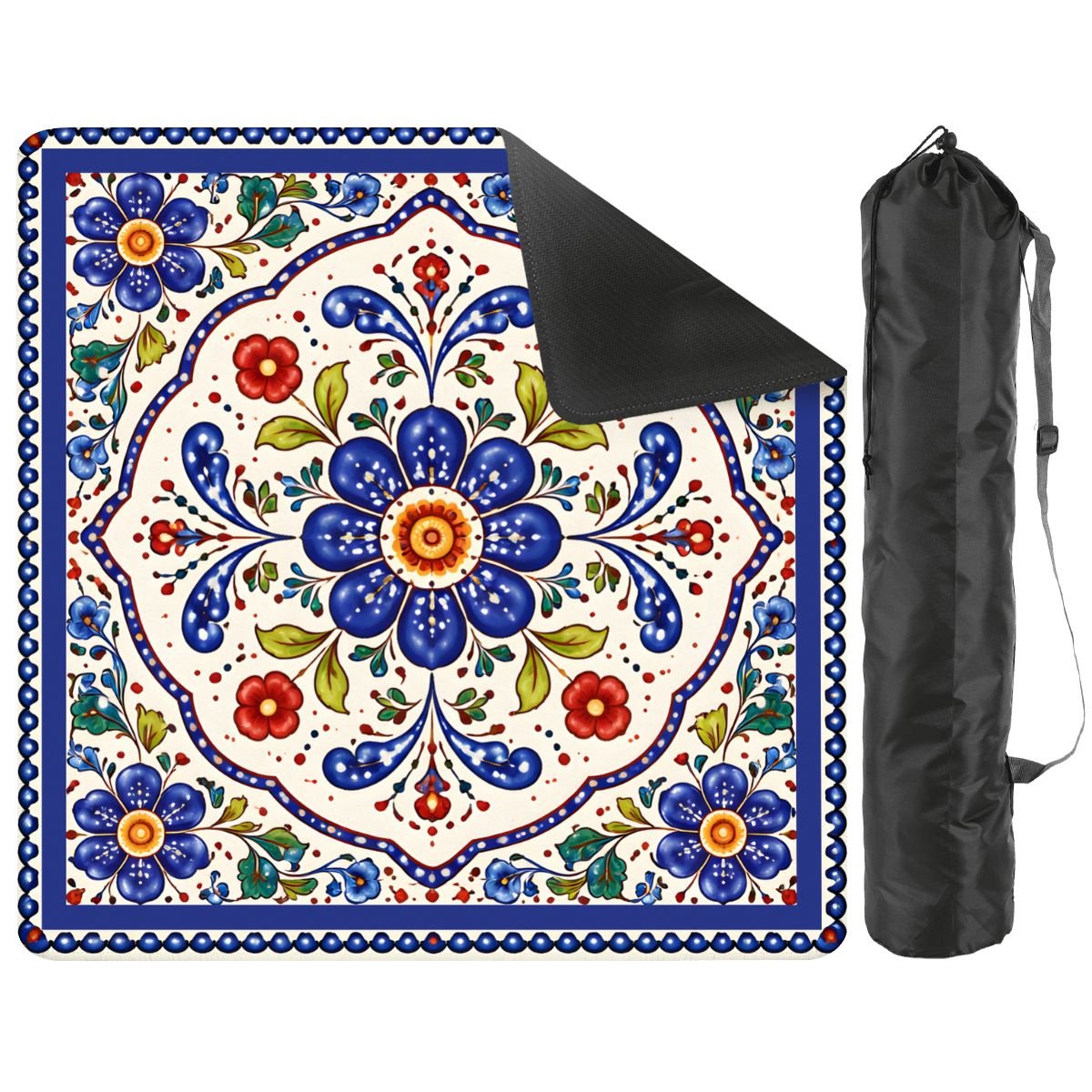Pottery Porcelain Mini Mahjong Travel Mat - Splash Of Mahj And Color Co.