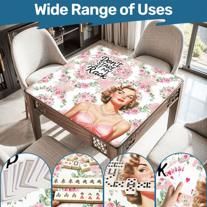 Funny Mahjong Mat, Don't Stare At My Rack - Splash of Color Co.