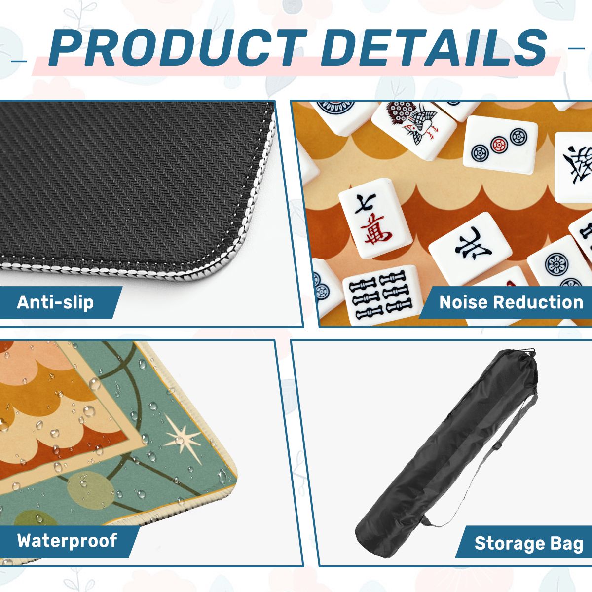 Modcentric Atom Mahjong Mat - Splash of Color Co.