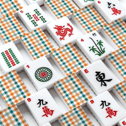 Mad About Plaid Fall American Mahjong Tiles And Carry Case