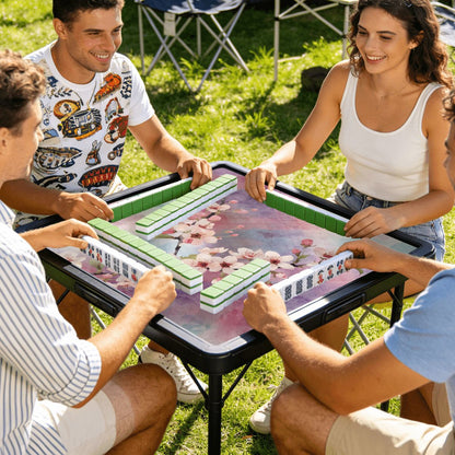Blossoms In Bloom Pastel Watercolor Mini Mahjong Mat
