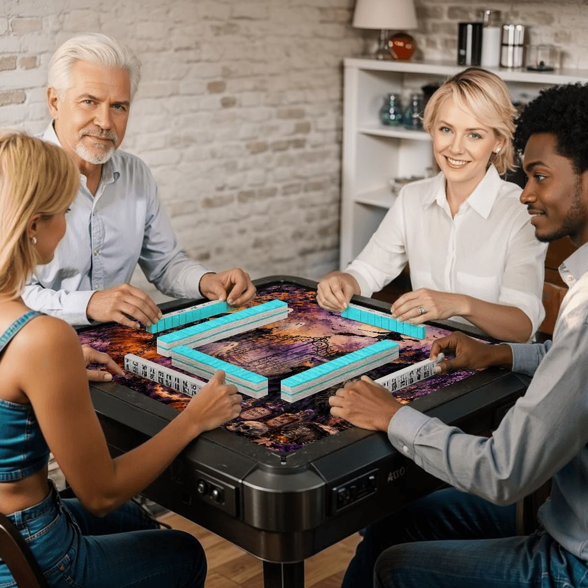 It Twas The Night Before Halloween Wicked Mahjong Mat