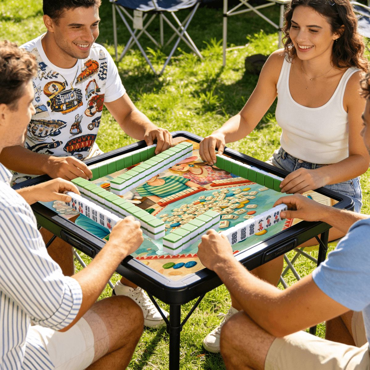 Girls Get Giddy Mini Mahjong Mat - Splash of Color Co.