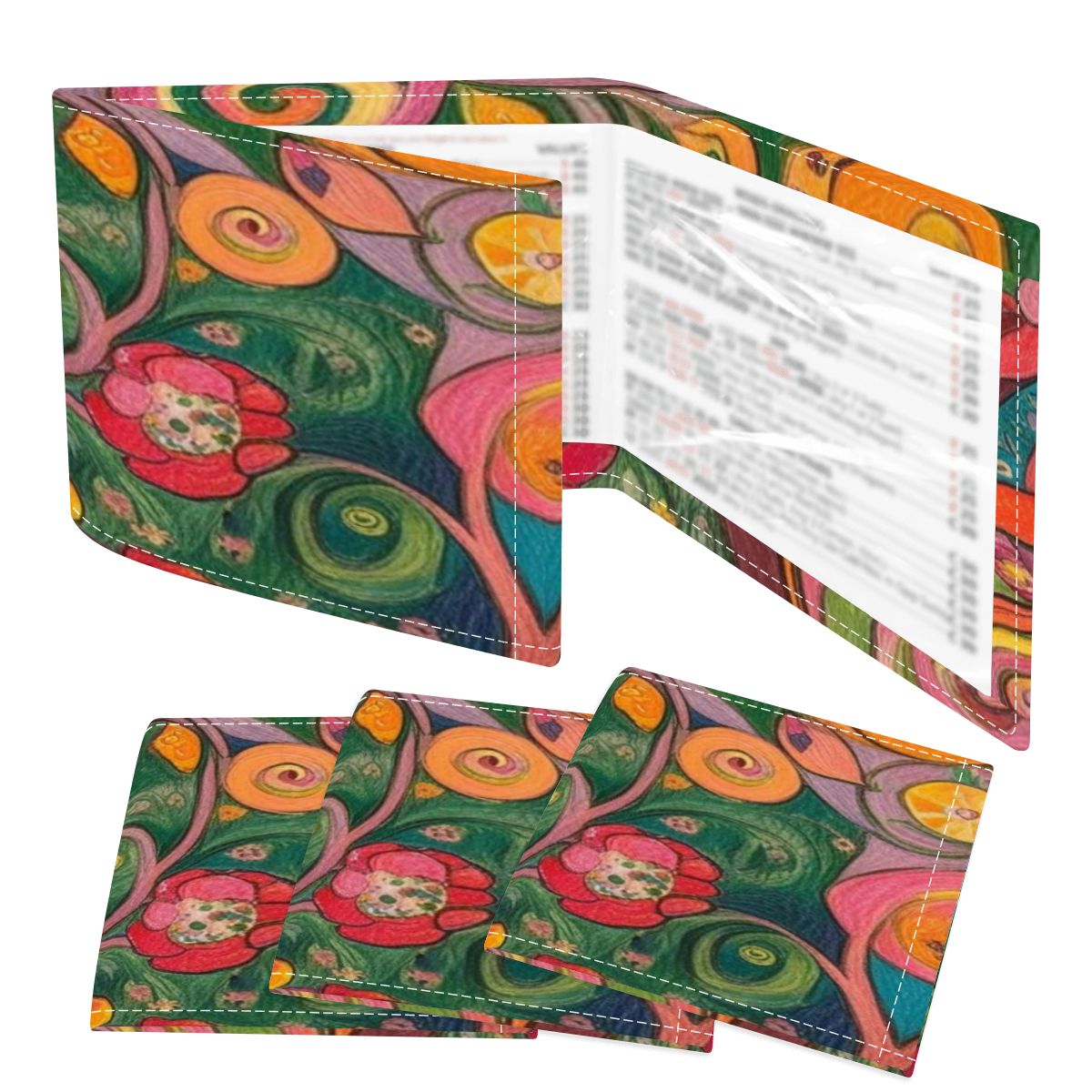 Klimt Watercolor 4 Mahjong Card Holder with Line Finder 1 - Splash Of Mahj And Color Co.