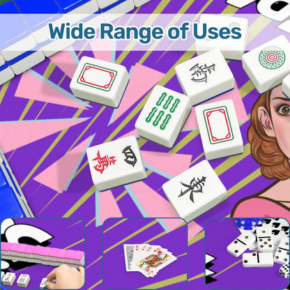 Purple Pop Art Mahjong Mat - Splash of Color Co.