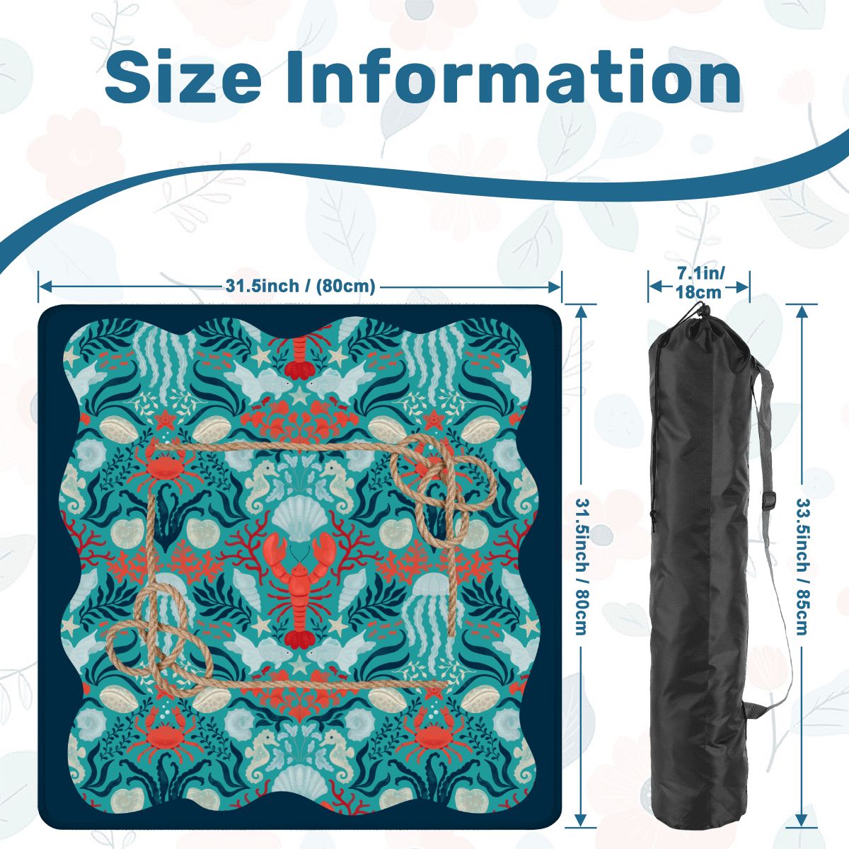 Nautical Nellie Sea Of Life Whimsical Mahjong Mat - Splash of Color Co.