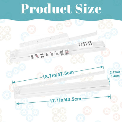 Asian Chinoiserie Blue And White 4 Mahjong Tile Pusher Racks with Bag - Splash of Color Co.