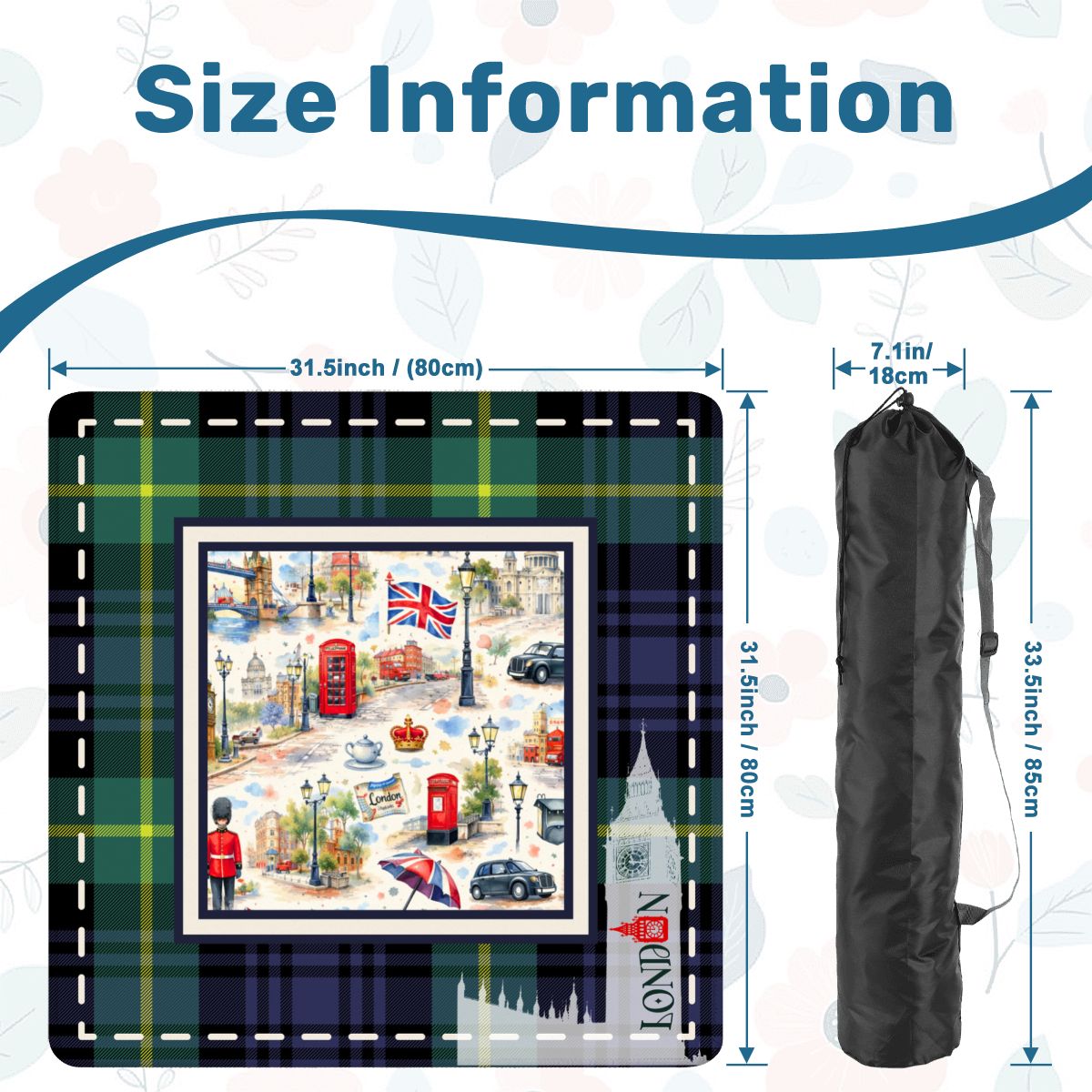 Streets of London Mahjong Mat - Splash of Color Co.