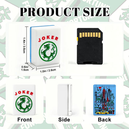New York City American Mahjong Tiles And Carry Case - Splash Of Mahj And Color Co.