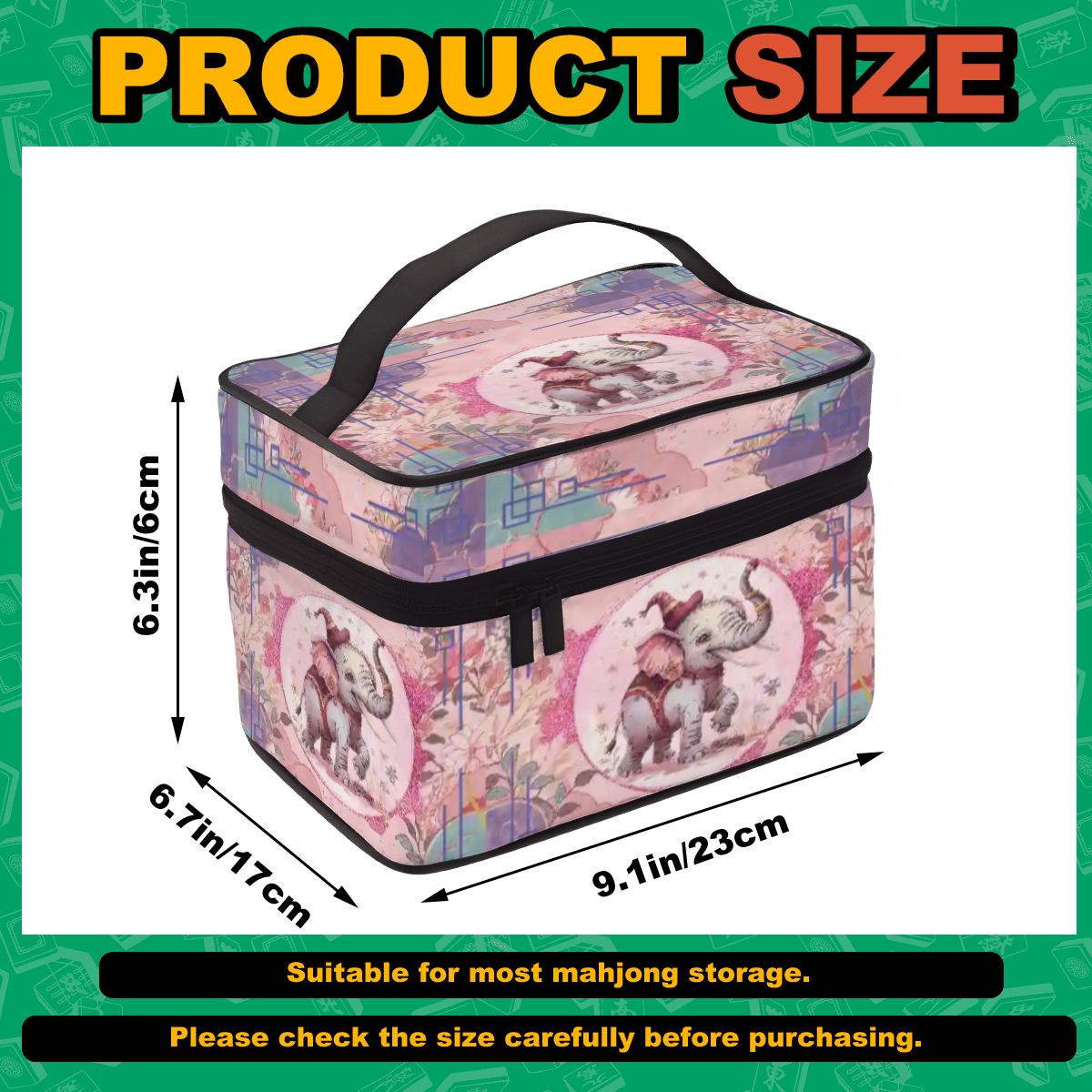 Tilley Tusk Portable Mahjong Tile Bag - Splash of Color Co.