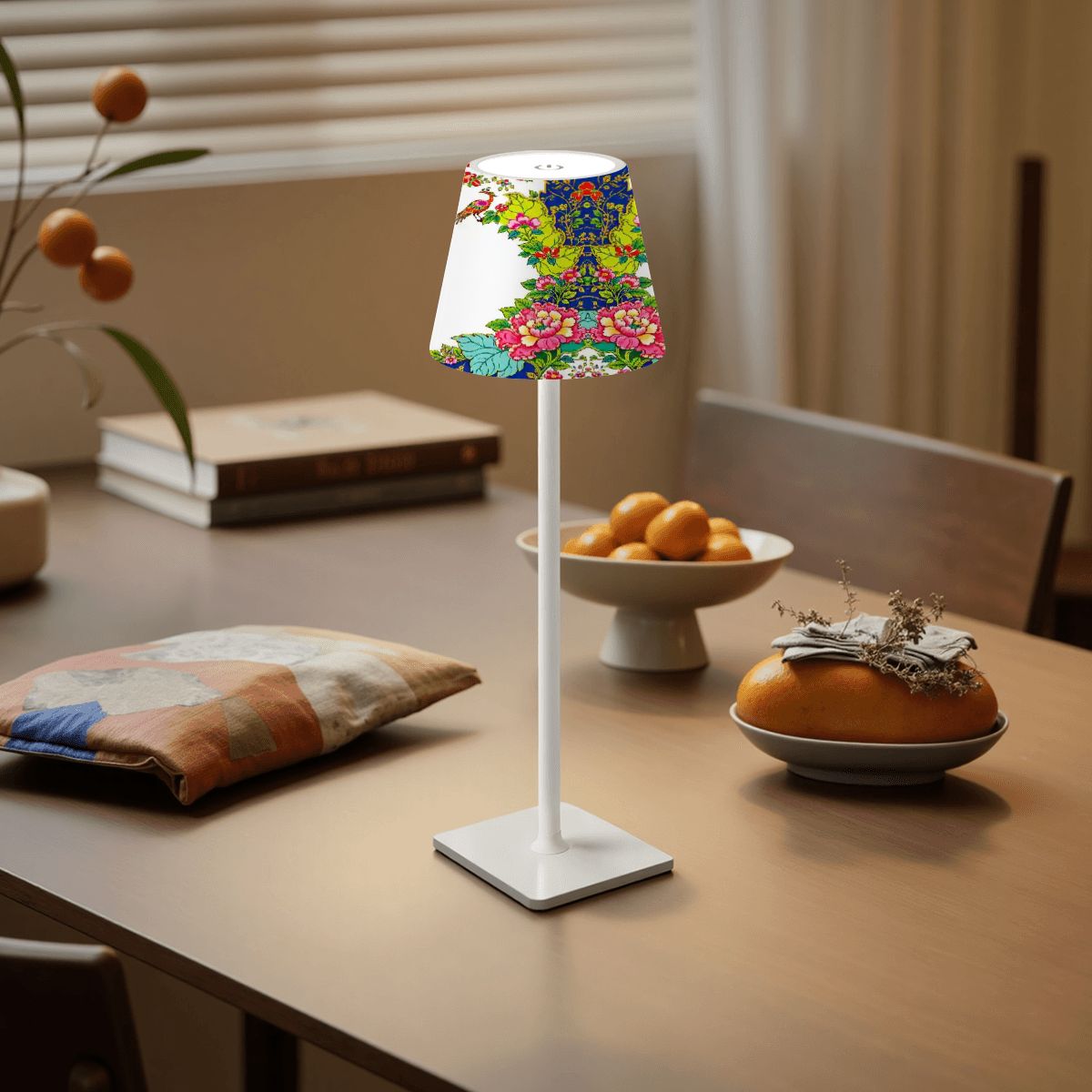 Tobacco Leaf Mahjong LED Cordless Table Lamp - Splash of Color Co.