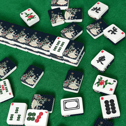 Sweater Weather Nostalgic Christmas American Mahjong Tiles With Carry Case - Splash of Color Co.