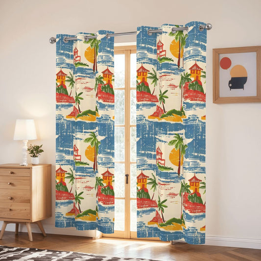 Old World Florida Floral Heritage Blackout Window Curtains - Splash of Color Co.