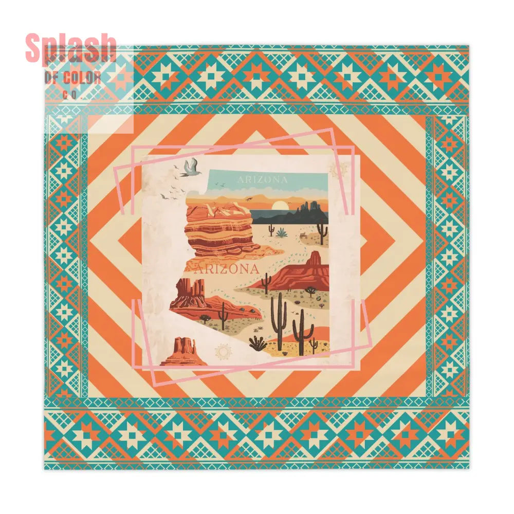 Desert Vibes Tablecloth - Southwest Arizona Decor Bohemian Home Decor - One size / White - Home Decor