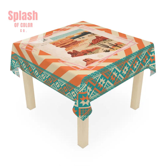 Desert Vibes Tablecloth - Southwest Arizona Decor Bohemian Home Decor - One size / White - Home Decor