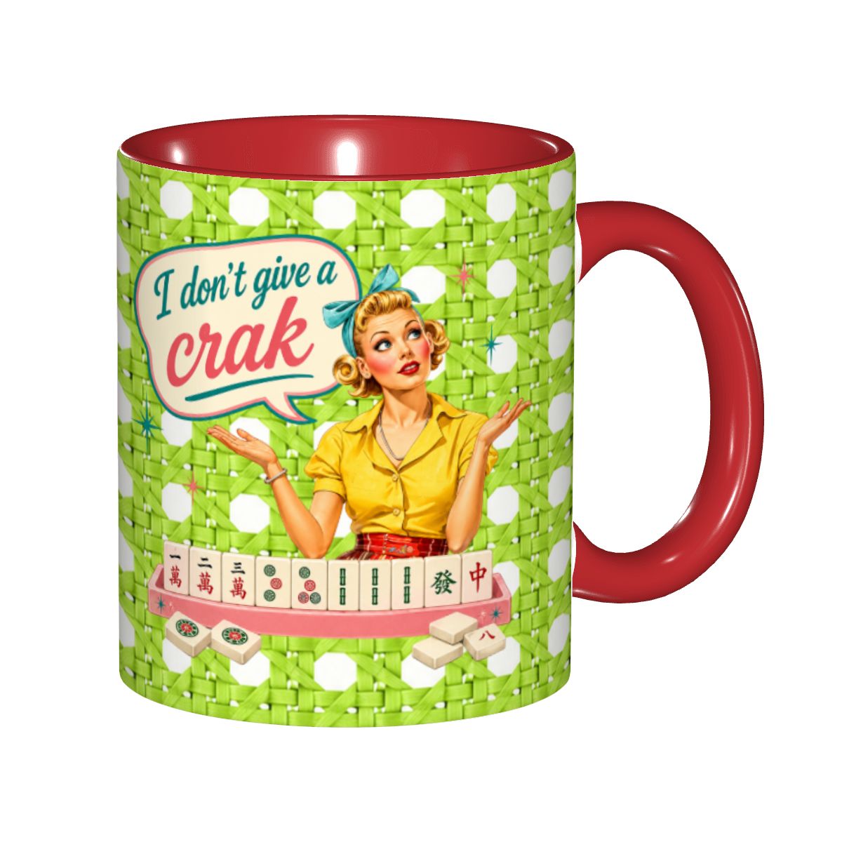 Funny Mahjong Mug, I Don't Give A Crak Mahjong Gift