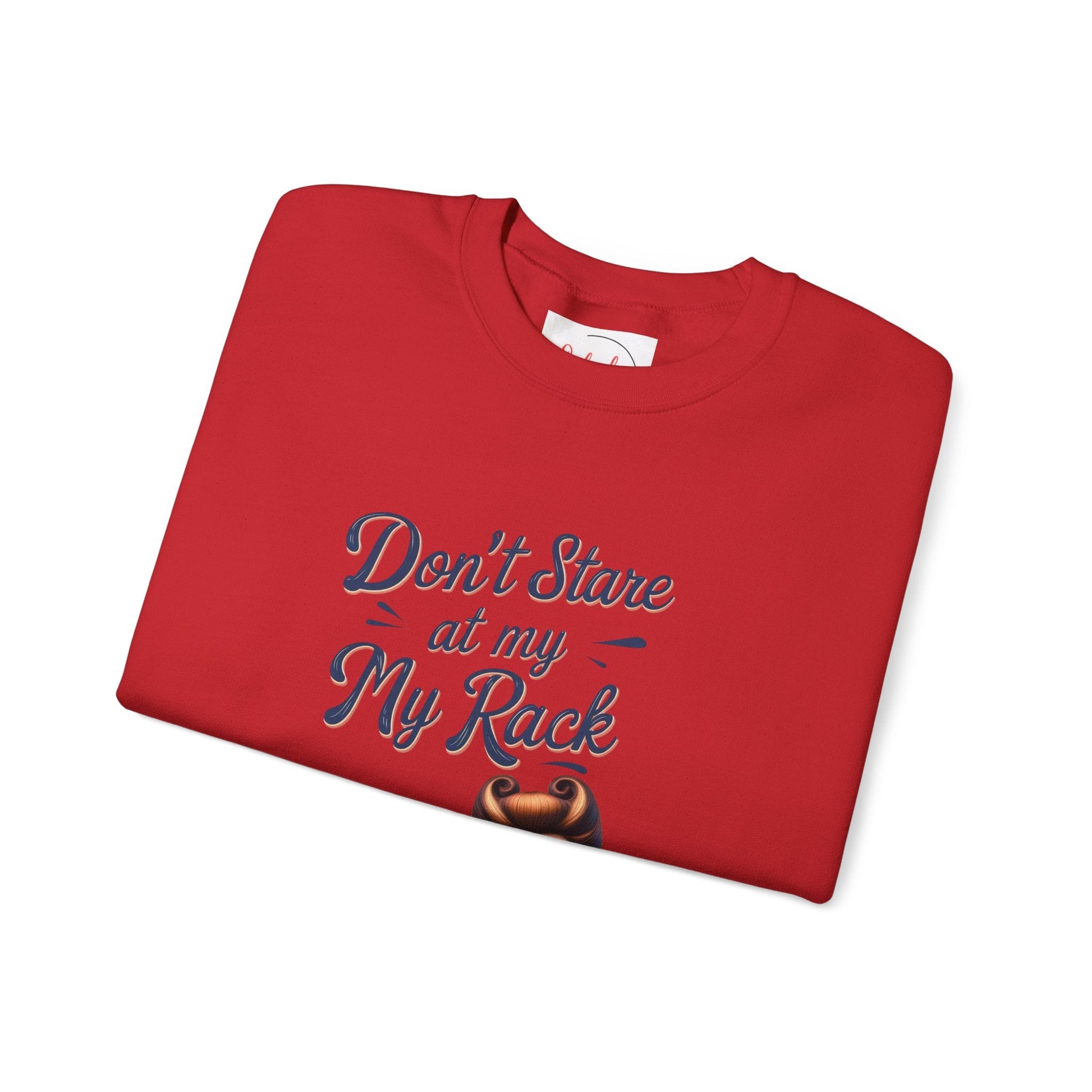 Don’t Stare At My Rack Funny Mahjong Quirky Graphic Sweatshirt Fun Gift for Mahj Gamers - Sweatshirt