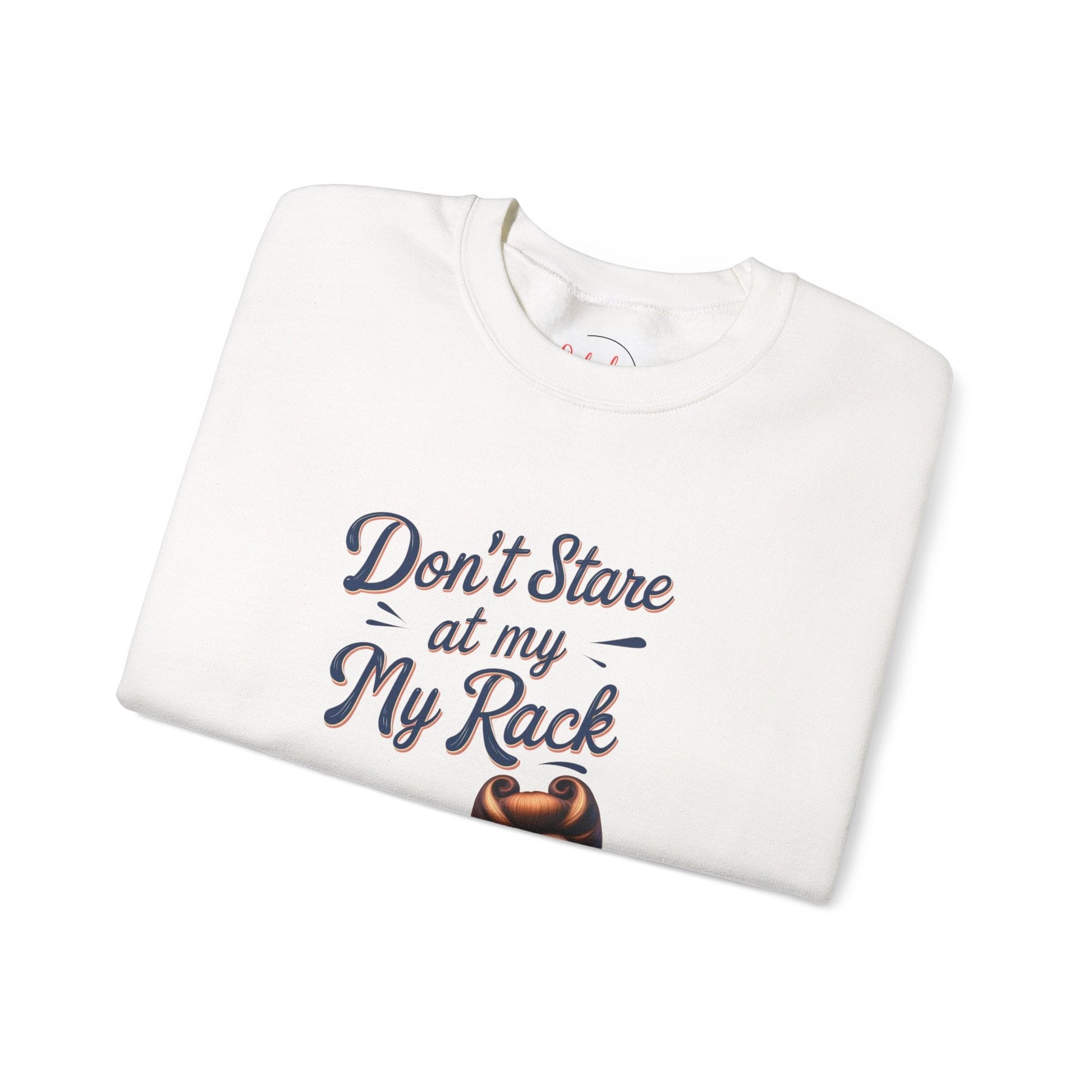 Don’t Stare At My Rack Funny Mahjong Quirky Graphic Sweatshirt Fun Gift for Mahj Gamers - Sweatshirt