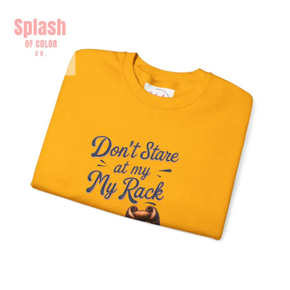 Don’t Stare At My Rack Funny Mahjong Quirky Graphic Sweatshirt Fun Gift for Mahj Gamers - Sweatshirt