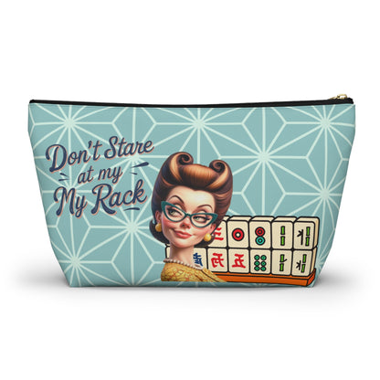 Don’t Stare At My Rack Mahjong Tile Pouch Funny Mahjong Player Gift Sassy Cheeky Mahj Lover Gift Ideas - Bags