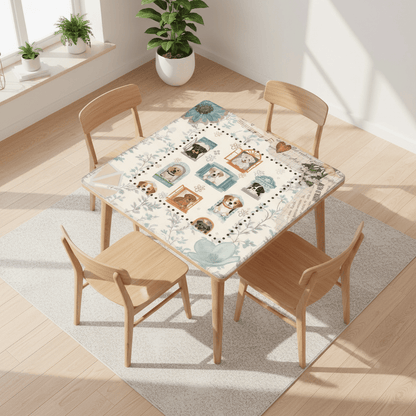 How Much Is That Doggie In The Window Whimsical Dog Mahjong Mat - Splash of Color Co.