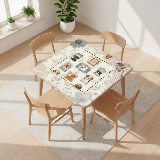 How Much Is That Doggie In The Window Whimsical Dog Mahjong Mat - Splash of Color Co.