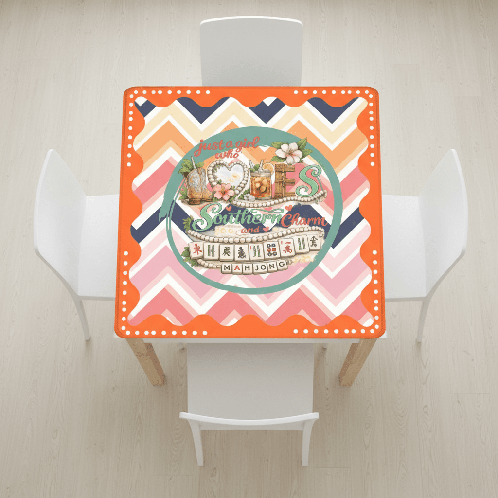 Just A Girl Who Loves Southern Charm And Mahjong Mat - Splash of Color Co.