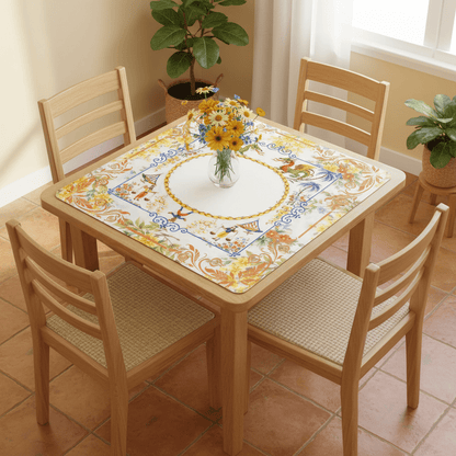 The Cirque Chinois Floral Mahjong Mat - Splash Of Mahj And Color Co.