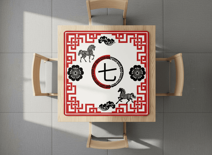 Lucky Qi Asian Mahjong Mat - Splash of Color Co.