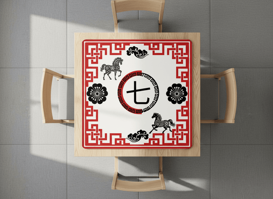 Lucky Qi Asian Mahjong Mat - Splash of Color Co.