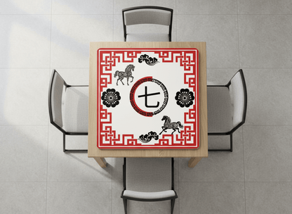 Lucky Qi Asian Mahjong Mat - Splash of Color Co.