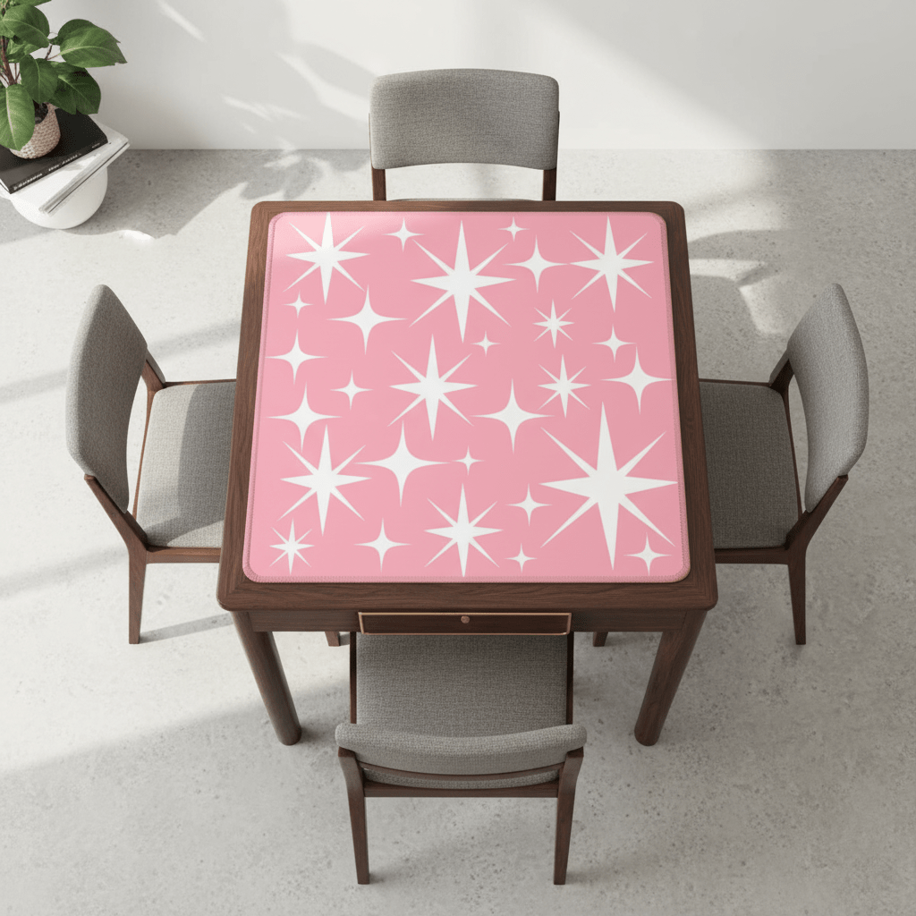 Cosmic Bubblegum Burst Modern Mahjong Mat - Splash of Color Co.