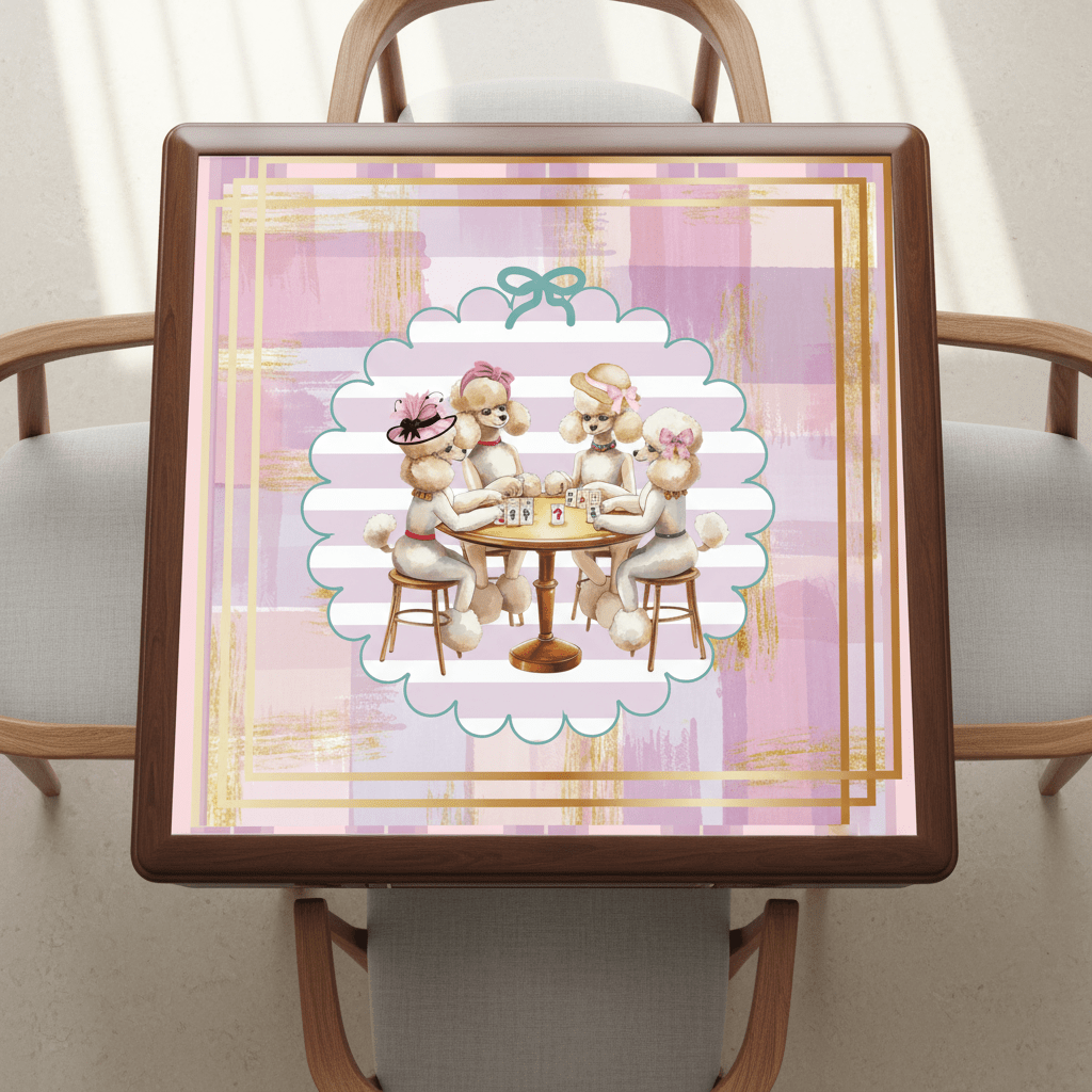 Poodle Play Parlor Mahjong Mat - Splash of Color Co.