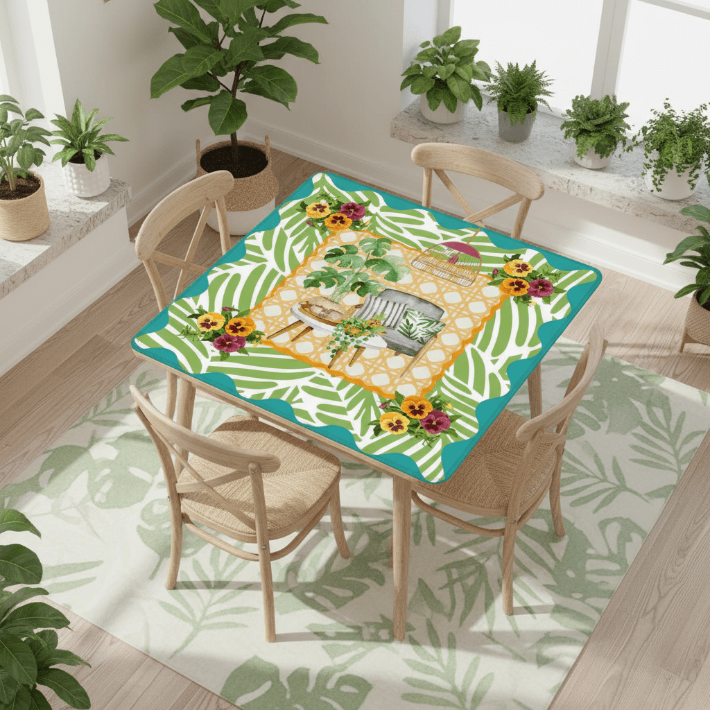 Houseplants And Critters Mahjong Mat - Splash of Color Co.