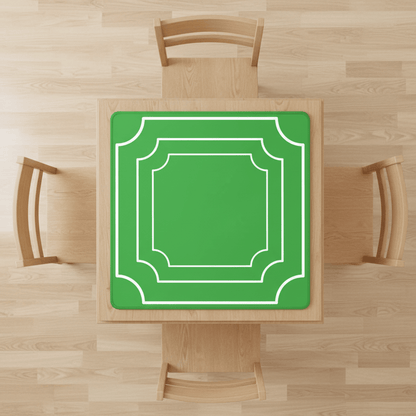 Plain And Simple Green Minimalist Mahjong Mat - Splash of Color Co.