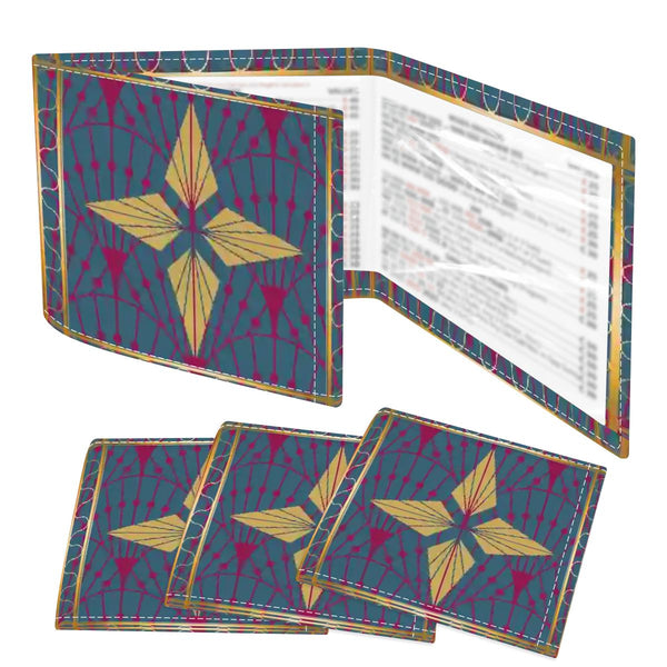 Art Deco Speakeasy Golden Glitz & Berry Blitz 4 Mahjong Card Holder with Line Finder - Splash of Color Co.