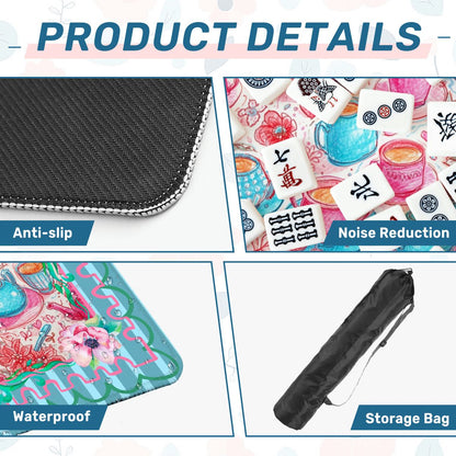 Tea Time Pastel Parlor Mahjong Mat - Splash of Color Co.