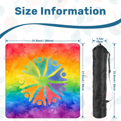LGBTQ Rainbow Tie Dye Mahjong Mat