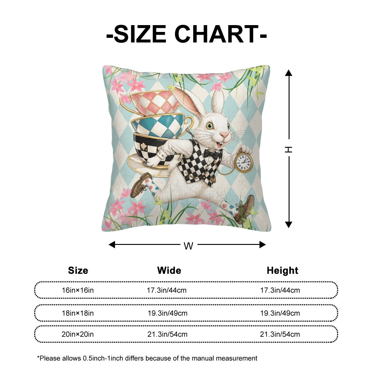 Go Ask Alice Whimsical Corduroy Pillow And Insert