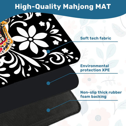 Sugar Skull Mahjong Mat - Splash of Color Co.